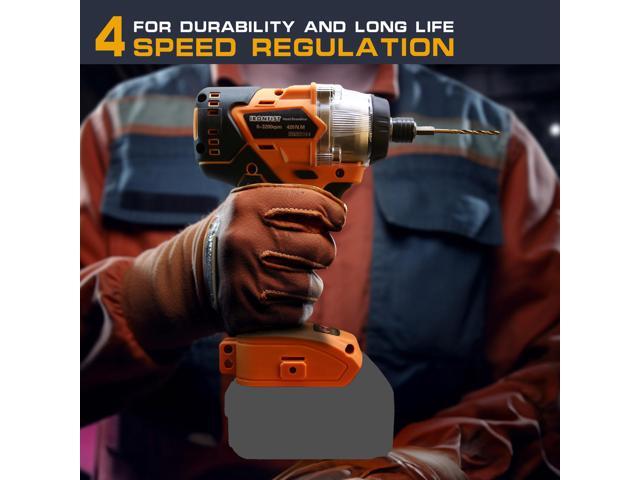 KEHIPI Impact Driver for DEWALT 20V Batteries, Brushless Motor Power Impact Screwdriver Drill with Cordless Design, 420Nm Torque (NO BATTERY)