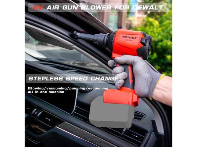 KEHIPI Cordless Dust Blower Compatible with Milwaukee M18 Battery, Brushless Motor Leaf Air Duster & Vacuuming Gun (Battery Not Included)