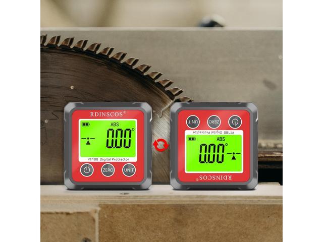KEHIPI Digital Angle Finder Magnetic Table Saw Angle Finder Tool - Digital Inclinometer -4 of 90 Degree Finder Angle Cube Digital Protractor Bevel...