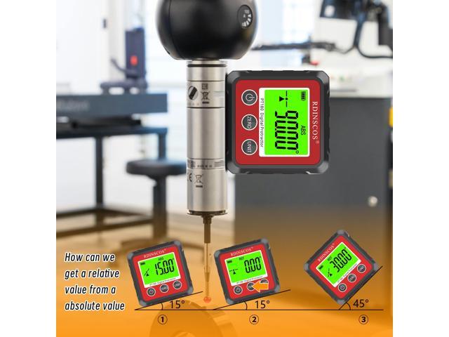 KEHIPI Digital Angle Finder Magnetic Table Saw Angle Finder Tool - Digital Inclinometer -4 of 90 Degree Finder Angle Cube Digital Protractor Bevel...