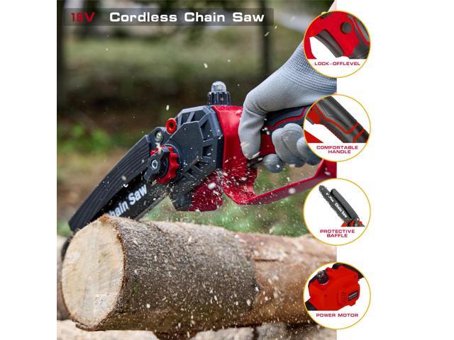KEHIPI Cordless Chainsaw for DEWALT BATTERY, Brushless Motor 8 Inch With Oiler, Electric Chainsaw Handheld Chain saw for Trees Branches Trimming...