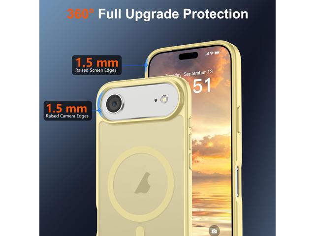 KEHIPI Magnetic for iPhone Air Case (Compatible with MagSafe)(Military Grade Drop Protection) Slim Translucent Matte Shockproof with...