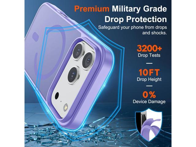 KEHIPI Magnetic for iPhone 17 Pro Case (Compatible with MagSafe)(Military Grade Drop Protection) Translucent Matte Shockproof with...