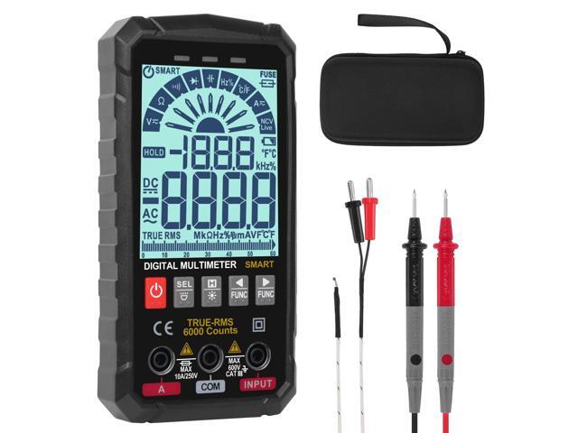 KEHIPI Digital Multimeter Voltmeter Smart Electrical Tester Measures Voltage Current Resistance Continuity Duty-Cycle Capacitance Temperature...