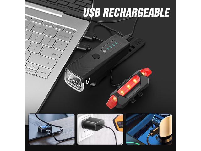 KEHIPI Ultra Bright USB Rechargeable Bike Light Set,Powerful Bicycle Front Headlight and Back Taillight,Easy to Install for Night Riding Fits All...