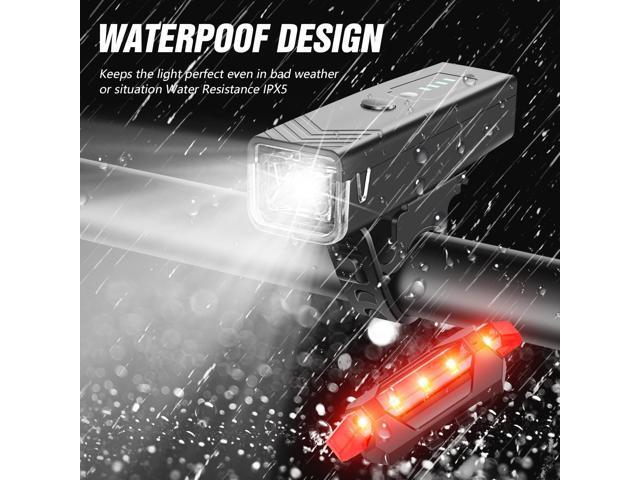 KEHIPI Ultra Bright USB Rechargeable Bike Light Set,Powerful Bicycle Front Headlight and Back Taillight,Easy to Install for Night Riding Fits All...