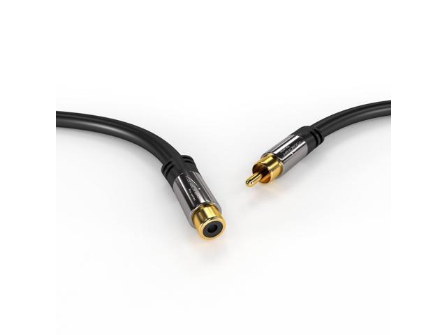 KEHIPI RCA Extension Cable 3ft Break-Resistant Lead for Brilliant Sound Quality (subwoofer/Audio Cable, RCA Male to Female, Ideal for...