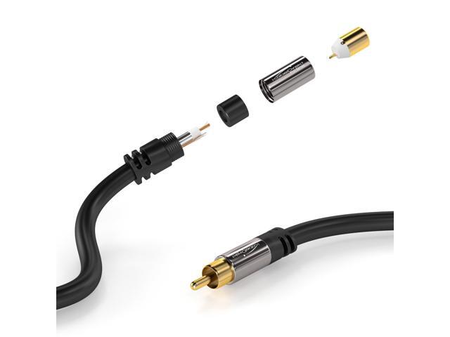 KEHIPI RCA Extension Cable 3ft Break-Resistant Lead for Brilliant Sound Quality (subwoofer/Audio Cable, RCA Male to Female, Ideal for...