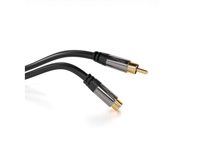 KEHIPI RCA Extension Cable 6ft Break-Resistant Lead for Brilliant Sound Quality (subwoofer/Audio Cable, RCA Male to Female, Ideal for...