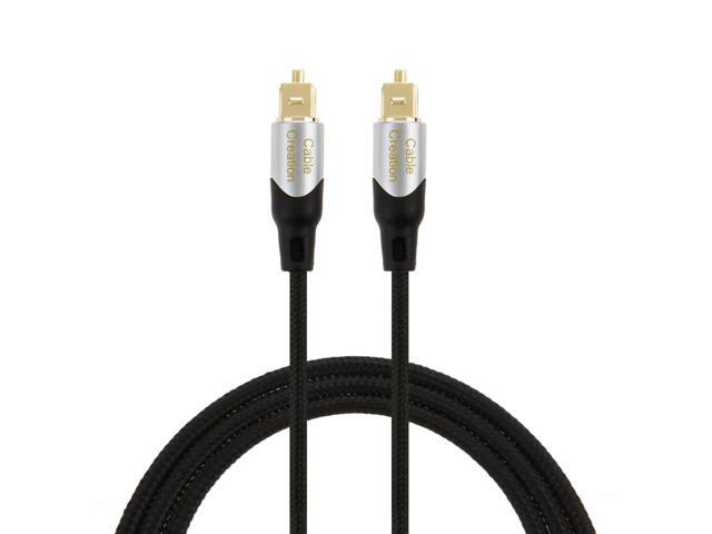 KEHIPI Digital Optical Audio Cable, 50FT Male SPDIF Cable with Nylon Braided Fiber Optic Cord for Home Theater, Sound Bar, TV, PS4, Xbox, VD/CD &...