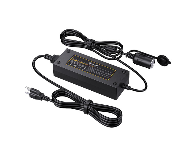 KEHIPI AC to DC Converter 10A/120W/7.78FT/110V to12V Converter, Car Cigarette Lighter Adapter, AC/DC Power Supply Adapter Transformer for Inflator,...