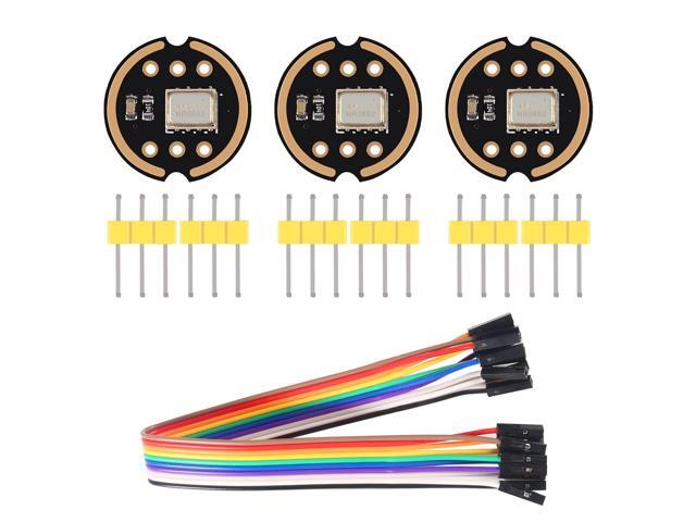 KEHIPI 3PCS INMP441 Omnidirectional Microphone Module I2S Interface MEMS High Precision Low Power Ultra Small Volume with 20CM/7.8' 10pins Dupont.
