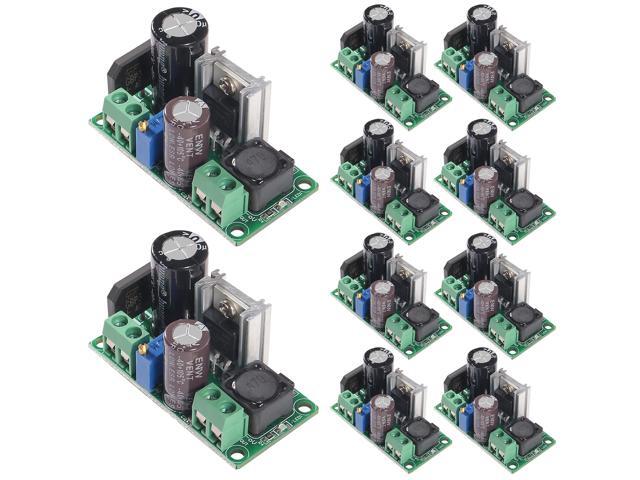 KEHIPI 10PCS AC/DC to DC Step Down Buck Converter AC 5-30V DC 5-48V 24V 36V 48V to DC 2.5-35V 12V Voltage Regulator Board 2A Adjustable Volt Power...