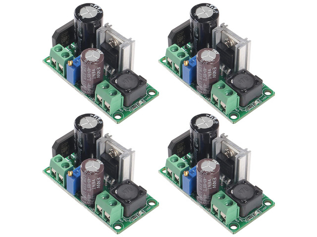 KEHIPI 4PCS AC/DC to DC Step Down Buck Converter AC 5-30V DC 5-48V 24V 36V 48V to DC 2.5-35V 12V Voltage Regulator Board 2A Adjustable Volt Power...