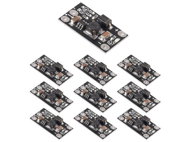 KEHIPI 10PCS 1.5A Multi-Function Mini Boost Module Step Up Board 3.7V to 5V 8V 9V 12V Step Up Board with LED Indicato for DIY Electronic Voltage...