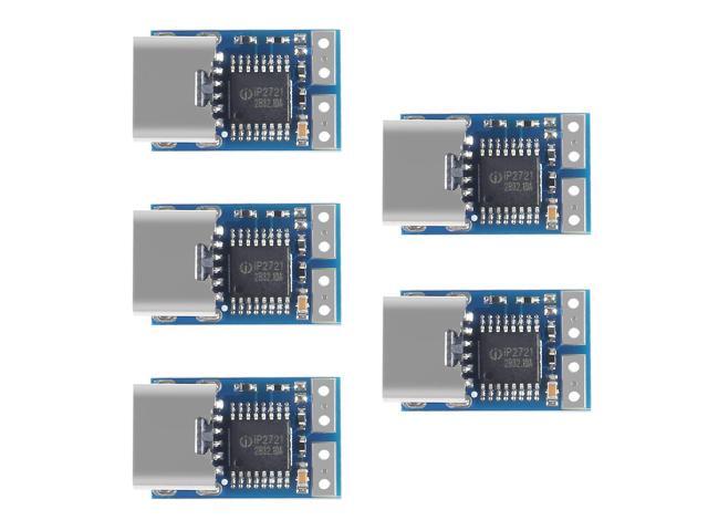 KEHIPI 5 PCS PDC004-PD PD Decoy Module, USB-C PD 9V DC Fixed Voltage Power Trigger Module 5A Type-C Female Input for Notebook