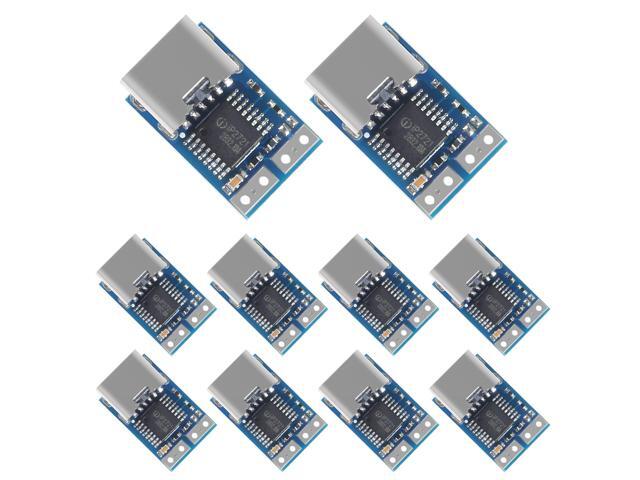 KEHIPI 10 Pack Type-C PD Decoy Module,USB-C PD 15V DC Fixed Voltage Power Trigger Module 5A Type-C Female Input