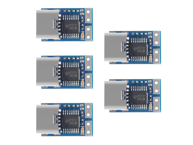 KEHIPI 5 PCS PDC004-PD PD Decoy Module, USB-C PD 20V DC Fixed Voltage Power Trigger Module 5A Type-C Female Input for Notebook
