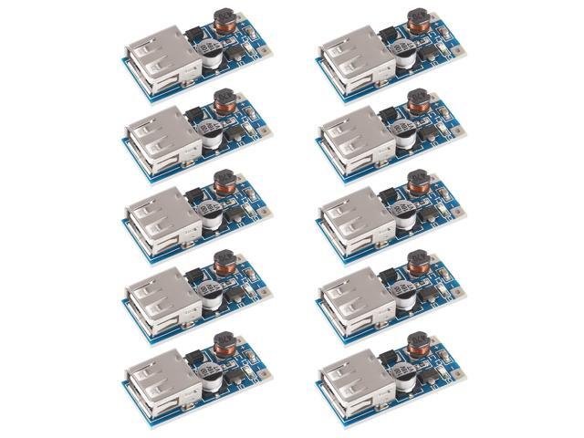 KEHIPI 10 PCS PFM Control DC-DC Converter Step Up Boost Module 600MA USB Charger 0.9V-5V to 5V Power Supply Module