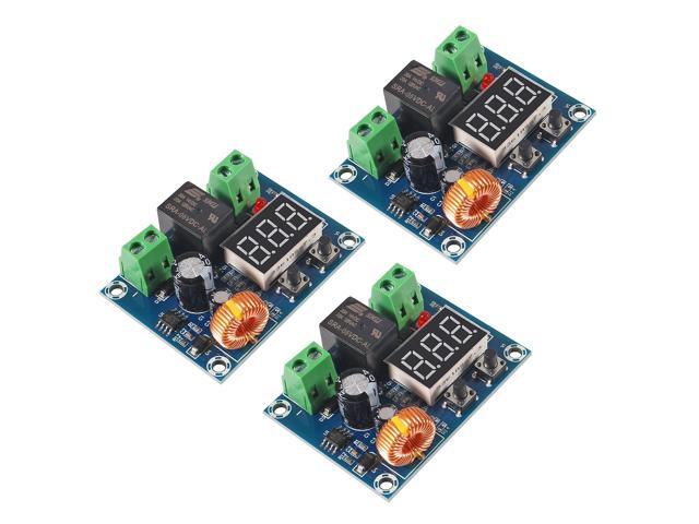 KEHIPI 3PCS DC 12V-36V Voltage Protection Module Digital Low Voltage Protector Disconnect Switch Over Discharge Protection Module Output 6-60V XH-M609