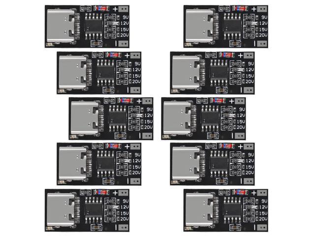 KEHIPI 10PCS Type-C PD2.0 PD3.0 9V 12V 15V 20V Fast Charge Trigger Polling Detector USB Boost Power Supply Change Module Charger Board