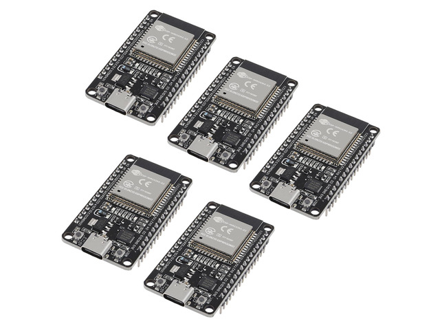KEHIPI 5PCS Type c 30pins ESP-WROOM-32 ESP32 ESP-32S CP2102 Development Board 2.4GHz Dual-Mode WiFi + Bluetooth Dual Cores Microcontroller...