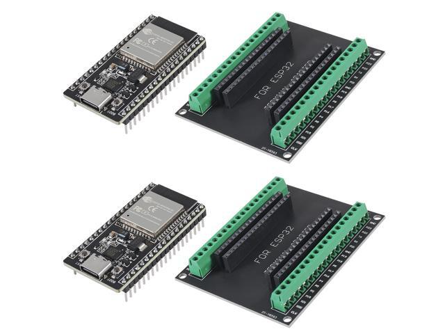 KEHIPI 2Sets USB C 38 Pin ESP32 ESP-32D ESP-WROOM-32 CP2012 WiFi+Bluetooth Dual Core Type-C Interface ESP32-DevKitC-32 Development Board Module...