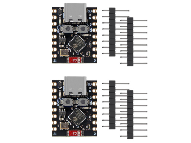 KEHIPI ESP32-C3 Mini Development Board, 4MB Flash Core Board ESP32 Super Mini Development Board ESP32 Development Board WiFi Bluetooth (2PCS)