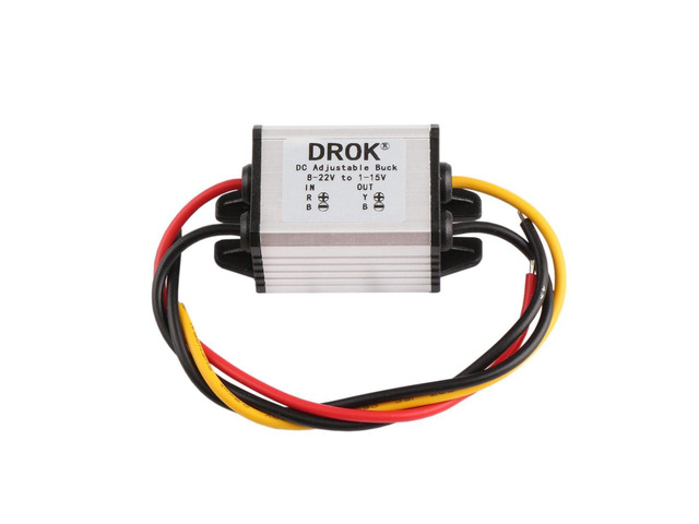KEHIPI Waterproof DC Buck Converter Voltage Regulator 8-22V to 3-15V 5V 12V 3A Adjustable Output Power Supply Transformer Step-Down Volt Module...