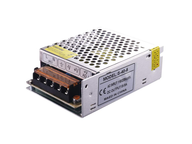 KEHIPI 5V Power Supply,PHEVOS AC110V to DC 5v 8A Universal Switching Power Supply for Raspberry PI Models,CCTV, Radio, Computer Project,WS2812B...