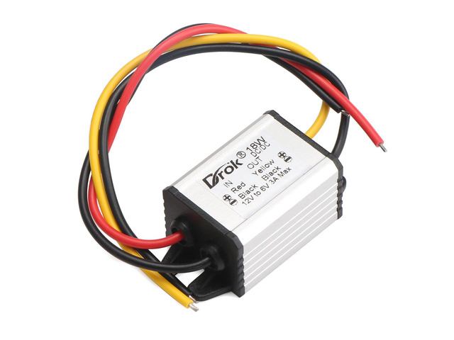 KEHIPI 12V to 6V Reducer - Waterproof 12V to 6V Step Down Converter DC to DC Buck Converter Voltage Regulator 8V-35V to 6V 3A 18W