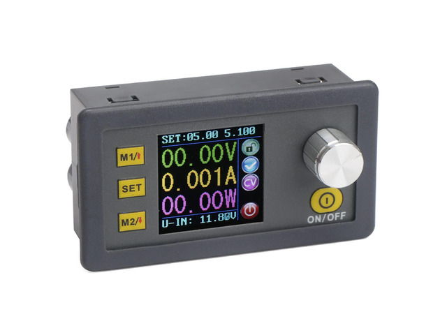 KEHIPI DC Buck Converter Adjustable Color LCD Display, 6-55V to 0-50V 5A Step Down Converter Voltage Regulator Power Supply