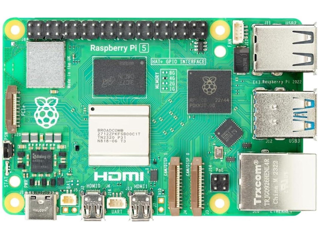Raspberry Pi 5 4GB Single Board 2.4GHz Quad-core Cortex-A76 64-bit Arm (4GB Board)