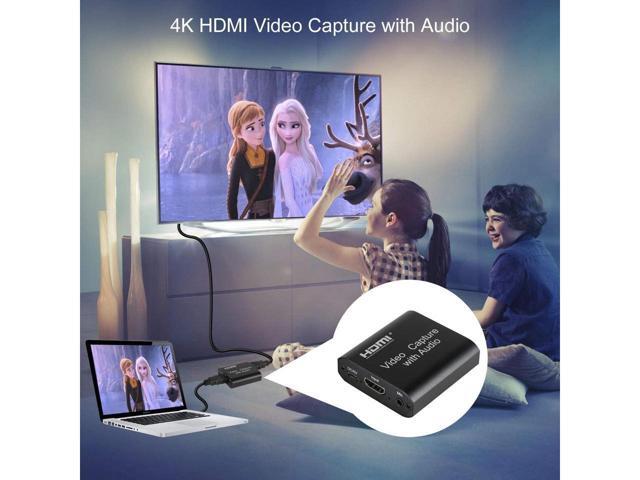 Audio Video Capture Card,KEHIPI USB 2.0 1080P 60FPS HDMI Video Game Capture Card with Loop Out, Record High Definition Game Capture Recording Box...