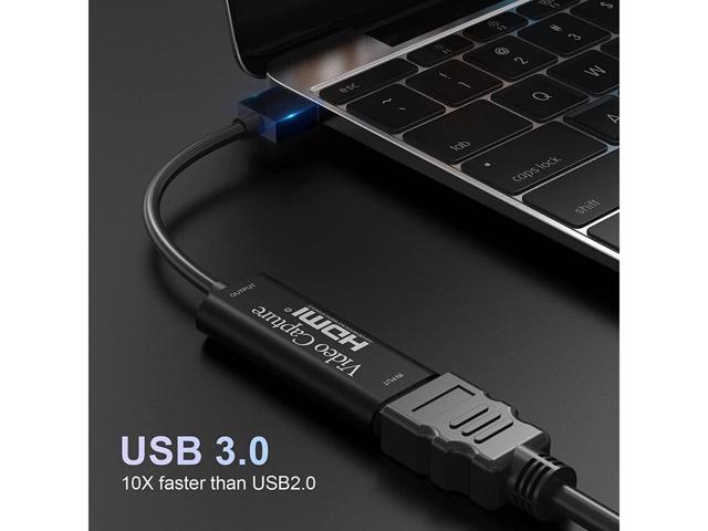 Capture Card,KEHIPI 4K HDMI to USB 3.0 HD Game Capture Card, 1080P Video Capture Card for Streaming, Nintendo Switch, PS34, YouTube, Xbox - Black