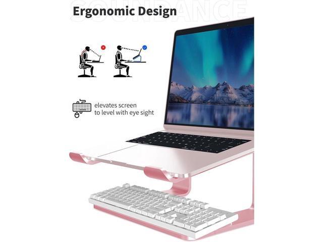 KEHIPI Laptop Stand, Ergonomic Aluminum Laptop Mount Computer Stand for Desk, Detachable Laptop Riser Notebook Stand Compatible with MacBook Air...