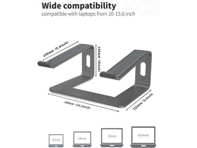 KEHIPI Laptop Stand, Ergonomic Aluminum Laptop Mount Computer Stand for Desk, Detachable Laptop Riser Notebook Stand Compatible with MacBook Air...