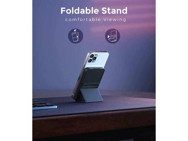 KEHIPI Portable Charger, 5000mAh Magnetic Power Bank Mini Wireless Portable Charger Foldable with Stand and LED Indicator for iPhone 14 13 12...