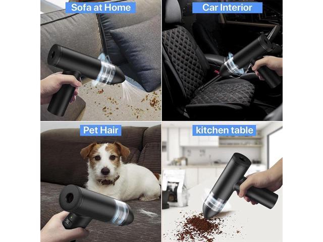 KEHIPI Compressed Air Duster, 102000RPM Electric Air Duster & Vacuum Cleaner 2 in 1 Rechargeable 7800mAh Cordless, Keyboard and Computer Cleaner,...