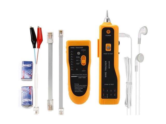 KEHIPI Ethernet Tester, Wire Tester, Wire Tracker, Ethernet Network Cable Tester Kit RJ11 RJ45 CAT5/5e CAT6 LAN Wire Tracker Portable Line Finder...