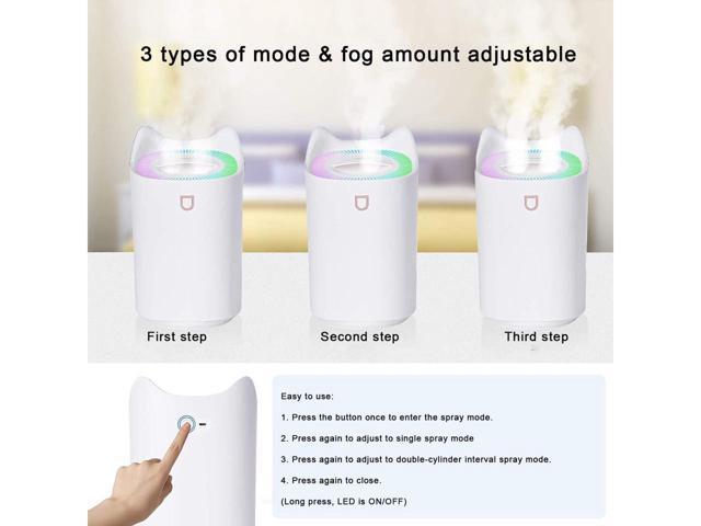 KEHIPI 3L Cool Mist Humidifiers, Diffuser for Essential Oils,Quiet Ultrasonic Humidifier for Bedroom,Large Home,Baby Room,Plant,Up to 50 Hours Time...