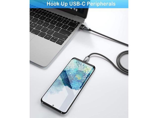 KEHIPI [4 PACK] USB 2.0 to USB C Adapter,Type C Female to USB A Male Charger Cable Converter for i-P-hone 14 13 12 11 Pro Max, i-Pad 9 10 Air 5...