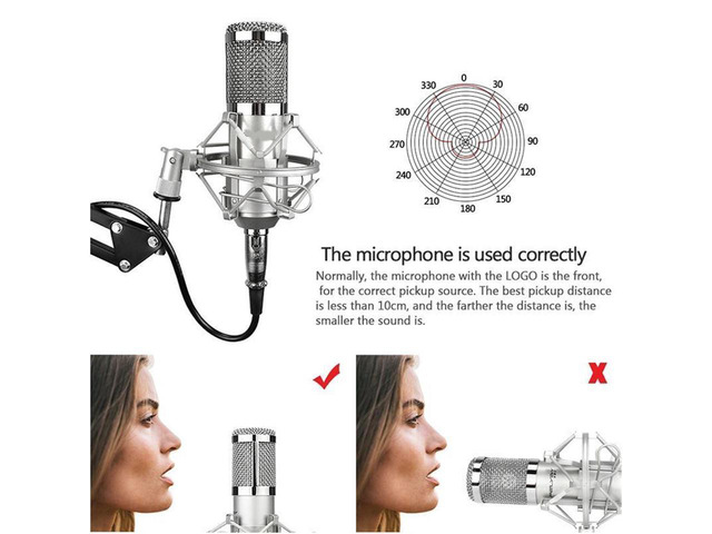 KEHIPI Condenser Microphone Bundle, Professional Cardioid Studio Condenser Mic Include Adjustable Suspension Scissor Arm Stand, Shock Mount and Pop...