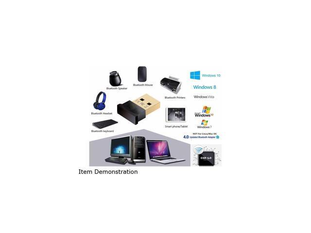 KEHIPI High Performance Bluetooth 4.0 Adapter, Wireless Bluetooth CSR 4.0 Dongle Adapter Compatible with Windows 10, 8.1 / 8, 7, Vista, XP, 32/64...