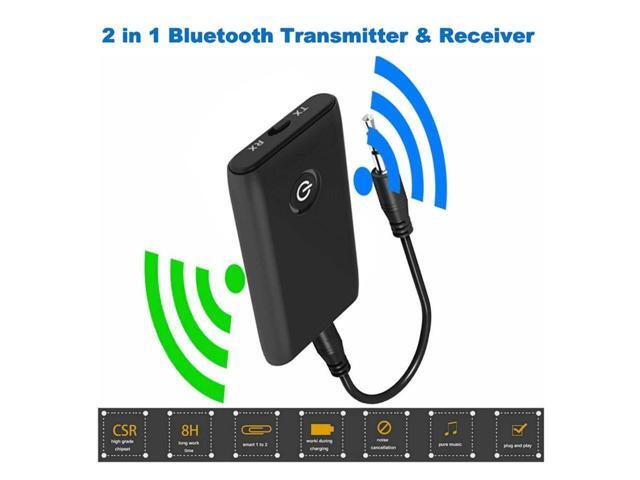 KEHIPI 2-in-1 Bluetooth 5.0 Transmitter Receiver with 3.5mm Jack Aux for TV PC Home Car Sound System