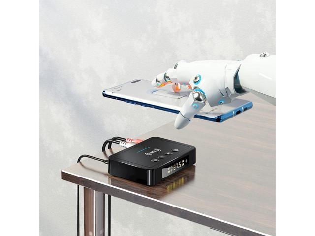 KEHIPI Bluetooth Transmitter Receiver, NFC-Enabled Audio Adapter 5.0, 3.5mm AUX RCA Adapter Compatible with PC/TV/Tablet/Speaker/Home Car Sound System