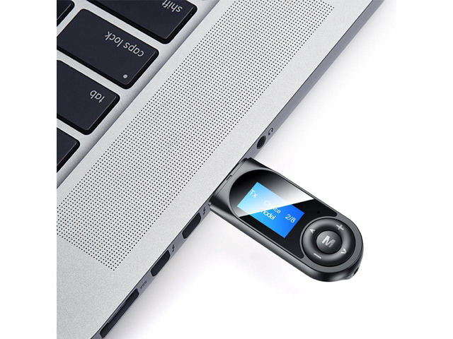 KEHIPI USB Adapter Bluetooth 5.0 Audio Receiver Transmitter AUX 3.5MM Music Stereo Wireless Adapters for Car TV PC Speaker Adaptador (Color: Black)