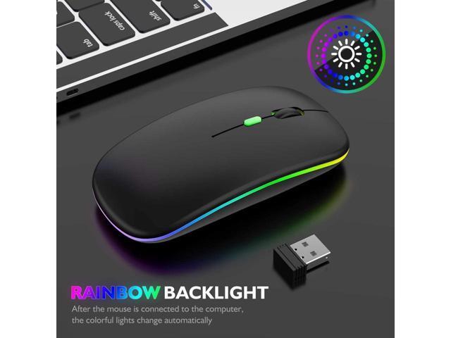 KEHIPI LED Bluetooth Wireless Mouse,Bluetooth Mouse for MacBook Pro,Bluetooth Mice for MacBook Air,Rechargeable Wireless Mouse for MacBook, Laptop,...