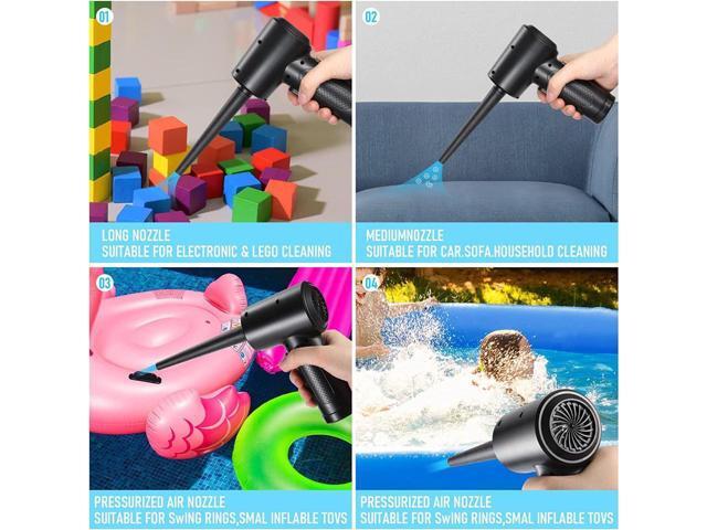 KEHIPI Compressed Air Duster - 3 Gear Speed 55000 RPM 7600mAh 7.2KPA Electric Air Duster, Replaces Compressed Air Cans, Cordless air Blower...