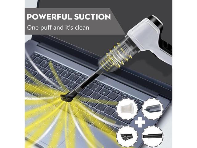 KEHIPI Compressed Air Duster, Keyboard Cleaner, 3-in-1 Mini Vacuum, 36000 RPM Electric Canned Air Kit,Cordless Air Can for Computer Desk...